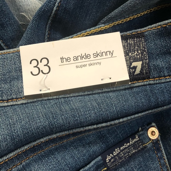 7 For All Mankind High Rise The Ankle Skinny - Picture 3 of 6